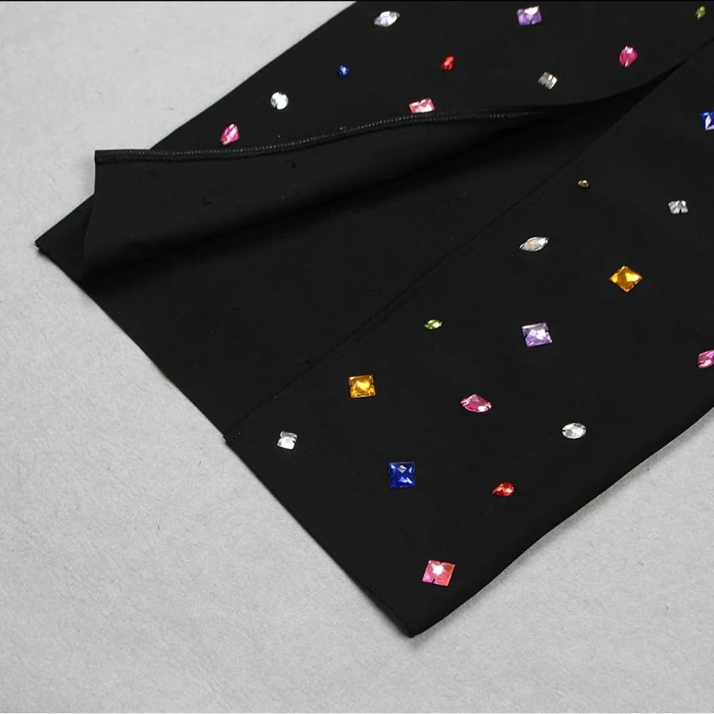 Bandage Dress with Embellishment - Picture 11 of 14
